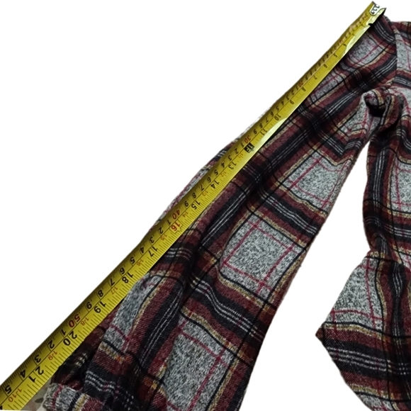 Jessica Simpson Girls Plaid Long Sleeve Top Large - Picture 7 of 11